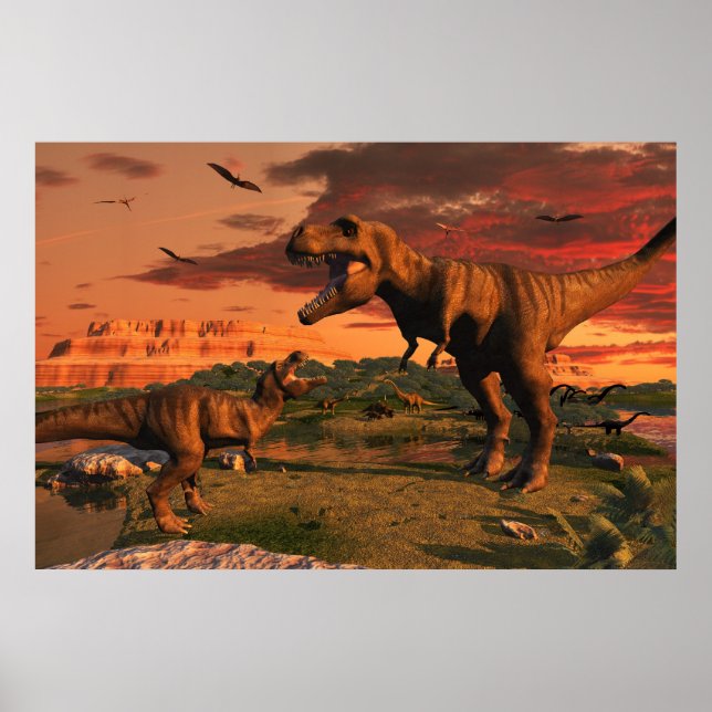 Jurassic dawn poster (Framsidan)