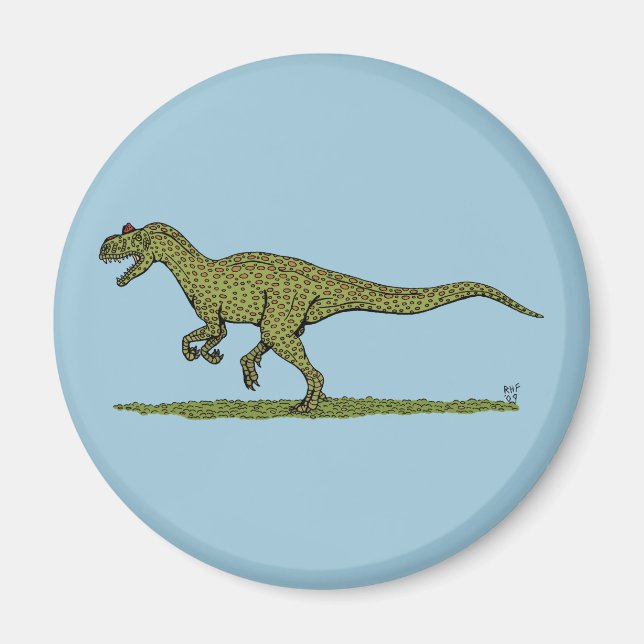 Jurassic Dinosaur Allosaurus Magnet (Framsidan)