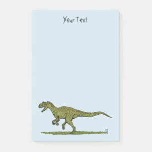 Jurassic Dinosaur Allosaurus Post-it Notes Block