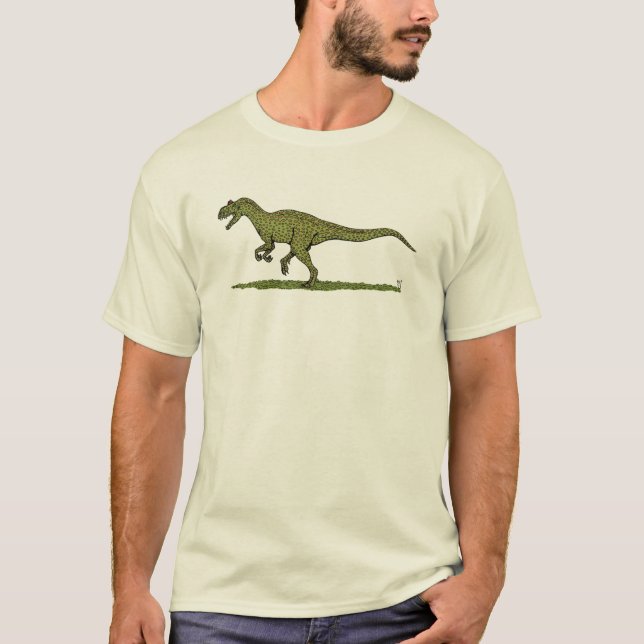 Jurassic Dinosaur Allosaurus T Shirt (Framsida)
