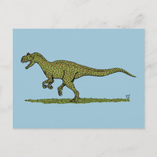 Jurassic Dinosaur Allosaurus Vykort