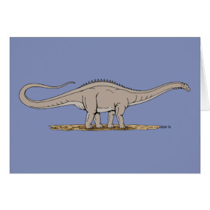 Jurassic Dinosaur Apatosaurus Hälsningskort