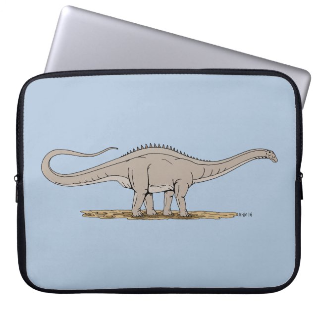 Jurassic Dinosaur Apatosaurus Laptop Sleeve (Framsidan)