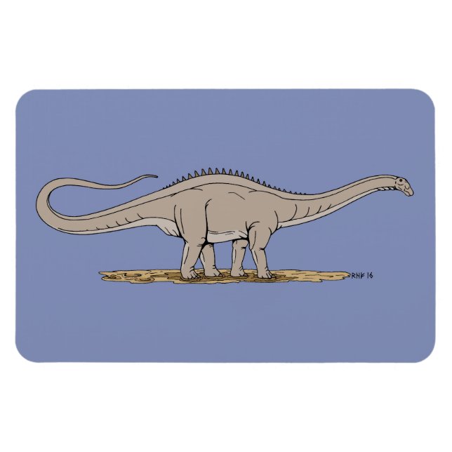 Jurassic Dinosaur Apatosaurus Magnet (Horisontell)