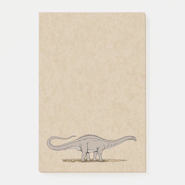 Jurassic Dinosaur Apatosaurus Post-it Notes (Framsida)