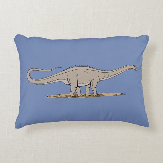 Jurassic Dinosaur Apatosaurus Prydnadskudde (Framsidan)