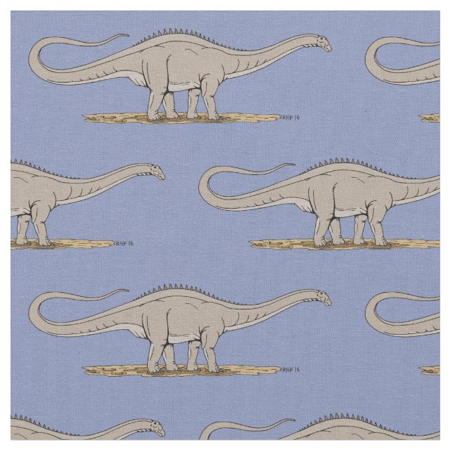 Jurassic Dinosaur Apatosaurus Tyg (Närbild)