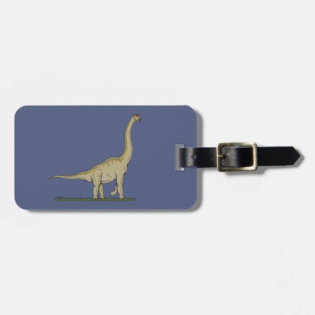 Jurassic Dinosaur Brachiosaurus Bagagebricka (Horisontell Framsida)