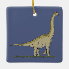 Jurassic Dinosaur Brachiosaurus Julgransprydnad Keramik