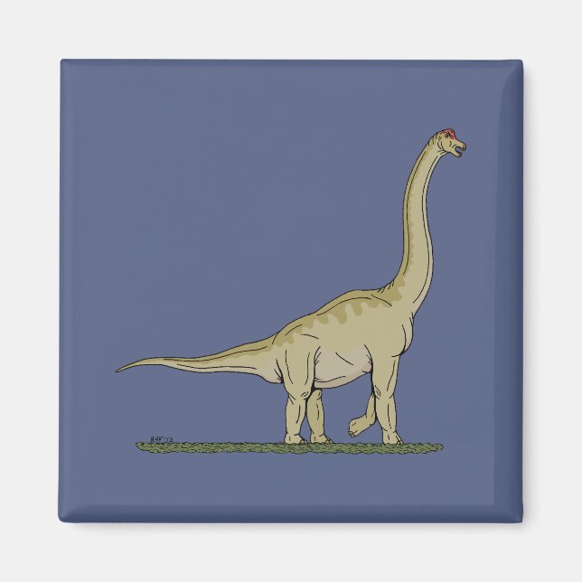 Jurassic Dinosaur Brachiosaurus Magnet (Framsidan)