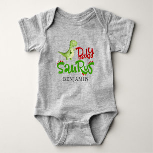 Jurassic Dinosaur Personlig Baby Saurus T Shirt