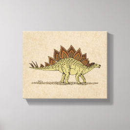 Jurassic dinosaur Stegosaurus canvastryck
