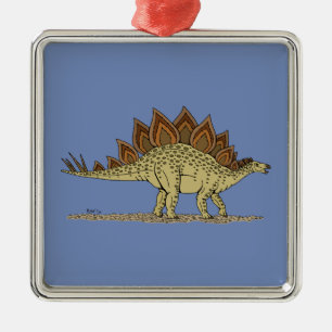 Jurassic Dinosaur Stegosaurus Julgransprydnad Metall