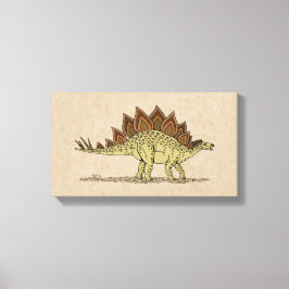 Jurassic Dinosaur Stegosaurus Kanvastryck