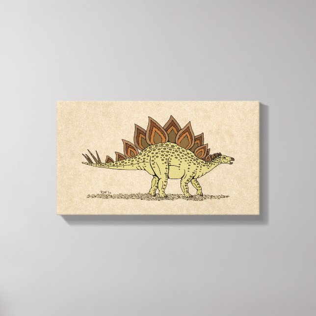 Jurassic Dinosaur Stegosaurus Kanvastryck (Framsida)