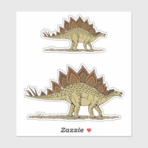 Jurassic Dinosaur Stegosaurus Klistermärken