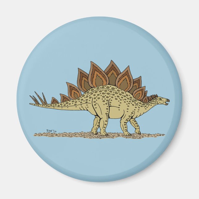 Jurassic Dinosaur Stegosaurus Magnet (Framsidan)