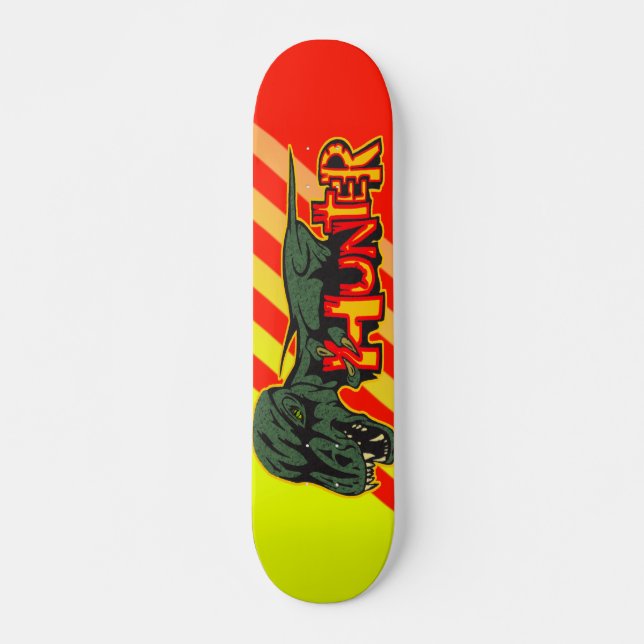 Jurassic DinosaurjägareSkateboard Skateboard Bräda 20,5 Cm (Framsida)