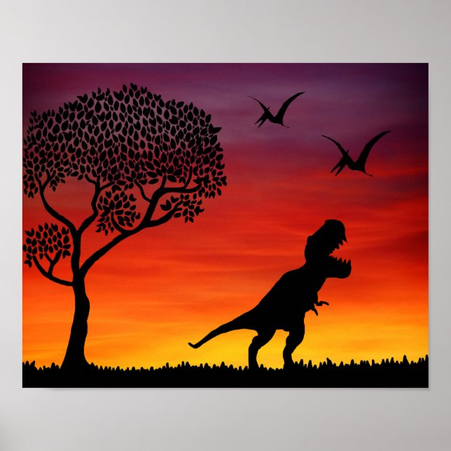 Jurassic Dinosaurs Poster (Framsidan)