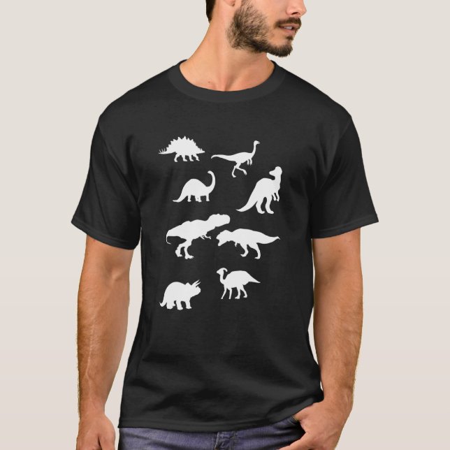 Jurassic Dinosaurs T Shirt (Framsida)