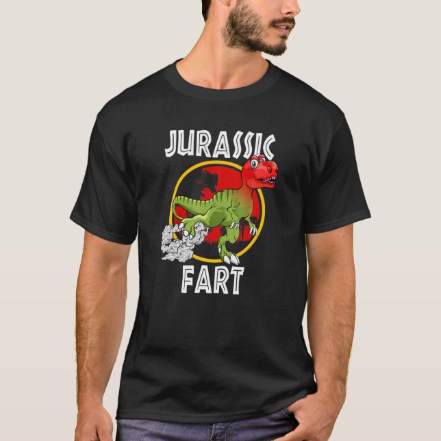 Jurassic Fart - Funny Trex Farting T Shirt (Framsida)