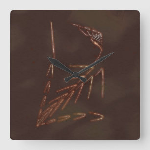 Jurassic fossil fyrkantig klocka