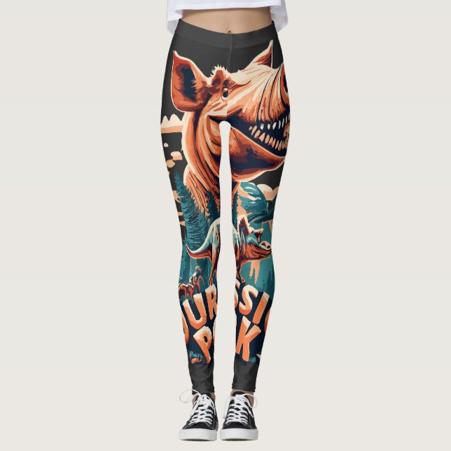 JURASSIC GRIS LEGGINGS (Framsida)