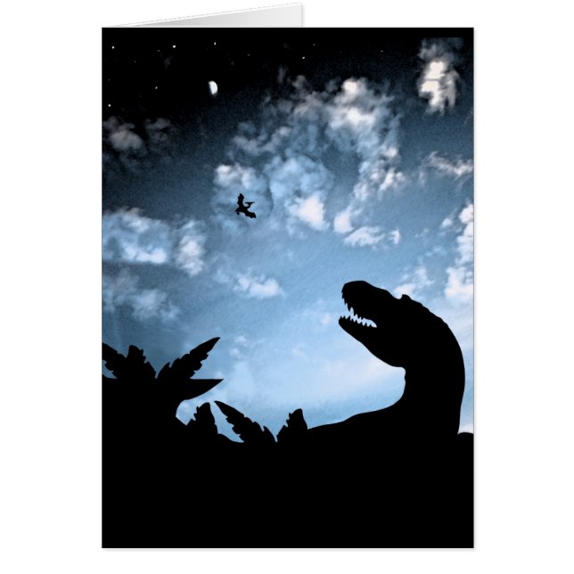 Jurassic Himlar Hälsningskort (Framsidan)