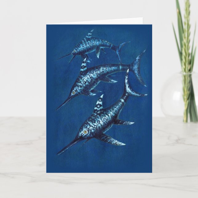 Jurassic Ichthyosaur Hälsning Card Kort (Framsida)