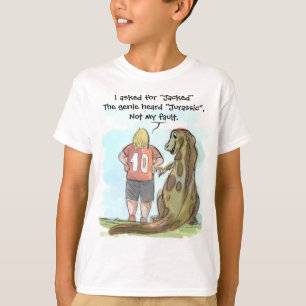 Jurassic Jacked Barnens Humoristiska T-Shirt – 'In