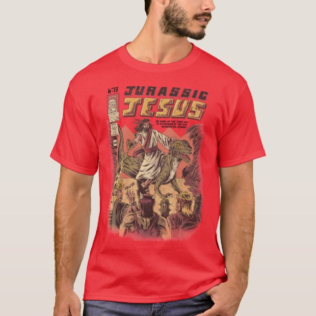 JURASSIC JESUS girl T Shirt (Framsida)