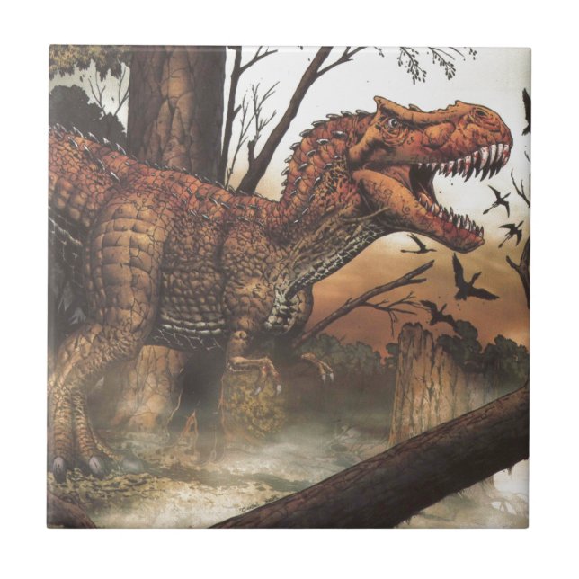 Jurassic Journey: Dinosaur i dess naturliga livsmi Kakelplatta (Framsidan)