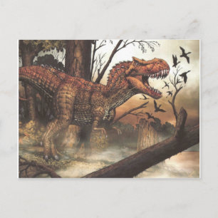 Jurassic Journey: Dinosaur i dess naturliga livsmi Vykort