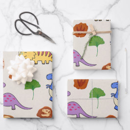 Jurassic Joy Dinosaurs Gift Wrapping Papper
