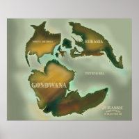 Jurassic Karta Vintage resor poster.