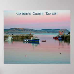 Jurassic Kusten, Lyme Regis, Dorset Poster