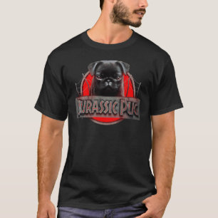 Jurassic Mops - Rolig svart mops för jul T Shirt