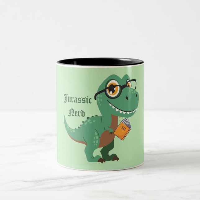 Jurassic nerd Två-Tonad mugg (Center)