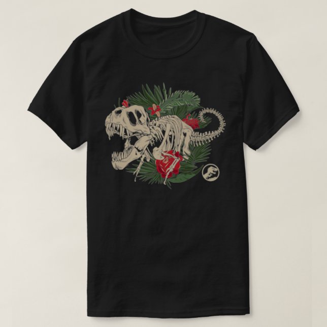 Jurassic Park Tropical Fossils Front & Back T Shirt (Design framsida)
