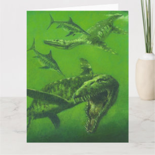 Jurassic Pliosaur Large Hälsning Card Kort