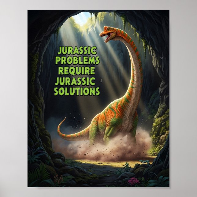 Jurassic Problems Poster (Framsidan)