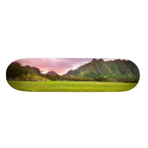 Jurassic solnedgång skateboard bräda 21,5 cm