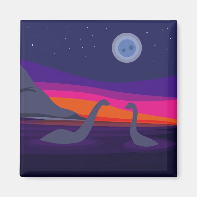 Jurassic Sunset Magnet (Framsidan)