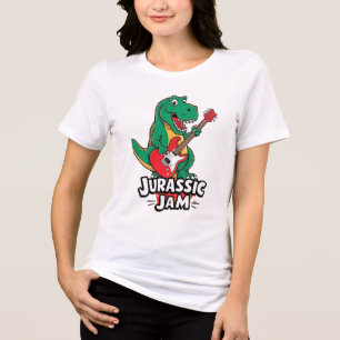 Jurassic Sylt T-Shirt - Dinosaur Play Guitar