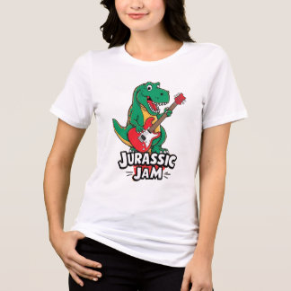 Jurassic Sylt T-Shirt - Dinosaur Play Guitar