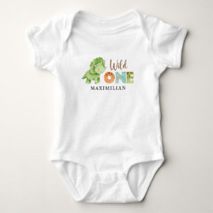 Jurassic Vild 1:a födelsedag Baby Bodykostym T Shirt
