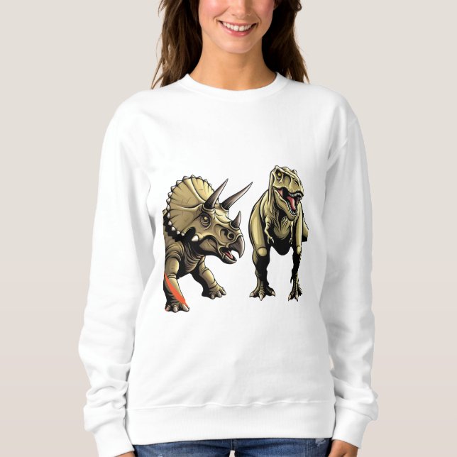 🦕 Jurassic Warriors - Dino Combat T-Shirt (Framsida)