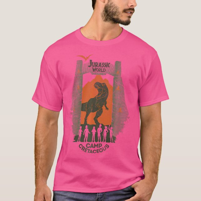 Jurassic World Camp Cretacous Park Grind Silhouett T Shirt (Framsida)