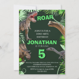 Jurassic World Dinosaurs djungelinbjudan Inbjudningar