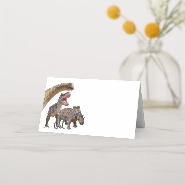 Jurassic World Dinosaurs matkort bord Placeringskort (Framsida)